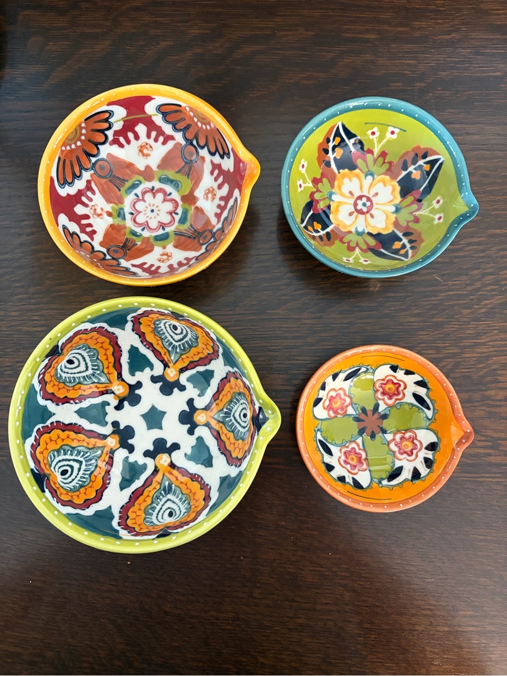 Anthropologie IZMIR 4 Piece Measuring Cup Bowl Set New w/o Tags